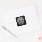 Marge Mosaic Mask Vierkante Sticker (Envelop)