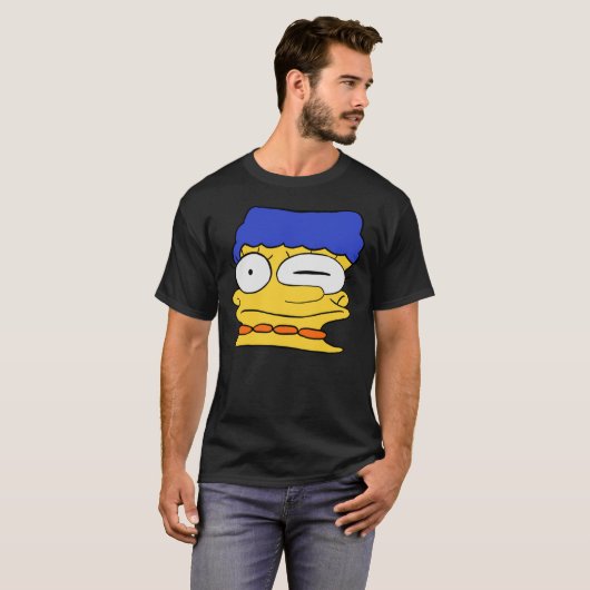 Marge smeared face Classic T-Shirt (Voorkant volledig)