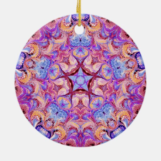 Marged Kaleidoscope Star Ornament (Achterkant)