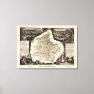 Margeillustraties Canvas Afdruk