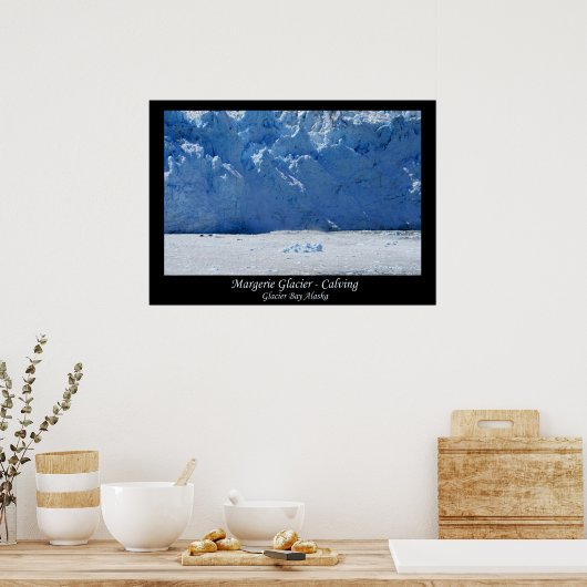 Margerie Glacier Calving/Glacier Bay Alaska Poster (Keuken)