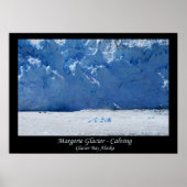Margerie Glacier Calving/Glacier Bay Alaska Poster (Voorkant)