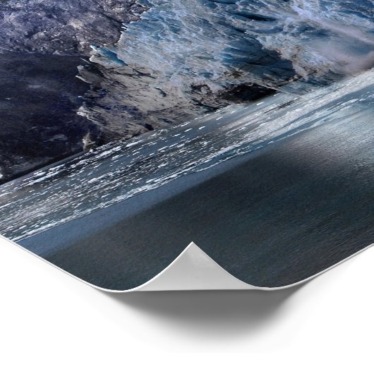 Margerie Glacier Calving Poster (Hoek)