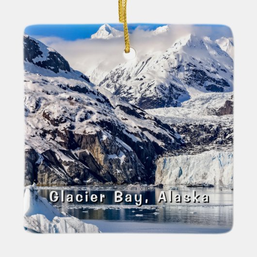 Margerie Glacier, Glacier Bay, Cruising Alaska, Keramisch Ornament (Voorkant)