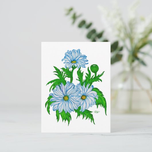 Margeriten Blume Briefkaart (Staand voorkant)
