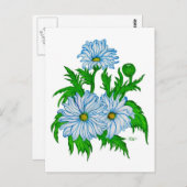 Margeriten Blume Briefkaart (Voorkant / Achterkant)