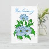Margeriten Blume - Einladung Kaart (Staand voorkant)