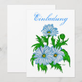 Margeriten Blume - Einladung Kaart (Voorkant / Achterkant)
