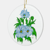 Margeriten Blume Keramisch Ornament (Links)
