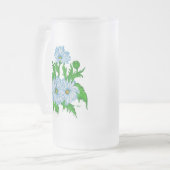 Margeriten Blume Matglas Bierpul (Voorkant links)