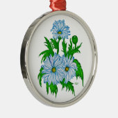 Margeriten Blume Metalen Ornament (Rechts)