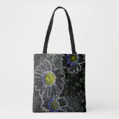 Margeriten Blumen Tote Bag (Voorkant)
