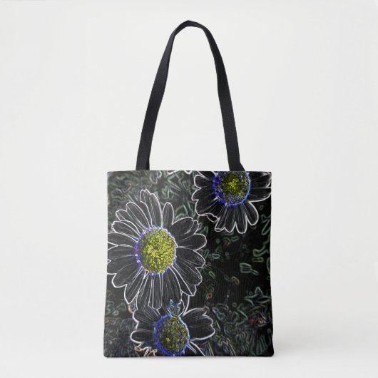 Margeriten Blumen Tote Bag (Voorkant)