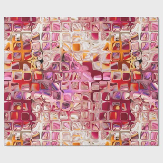 Margi Modern Elegant Chic Wrapping Paper Cadeaupapier (Vlak)