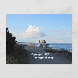 Marginal Way, Ogunquit, Maine Briefkaart