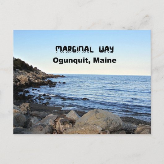 Marginal Way, Ogunquit, Maine Briefkaart (Voorkant)