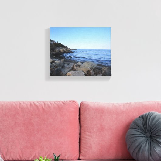 Marginal Way, Ogunquit, Maine Canvas Afdruk (Insitu (Woonkamer))