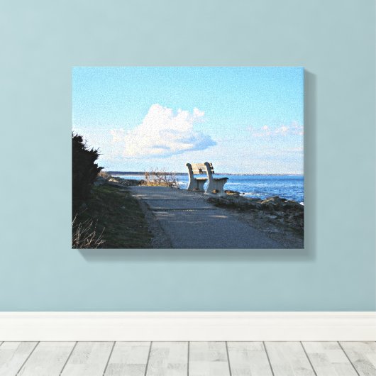 Marginal Way, Ogunquit, Maine Canvas Afdruk (Insitu (Houten vloer))