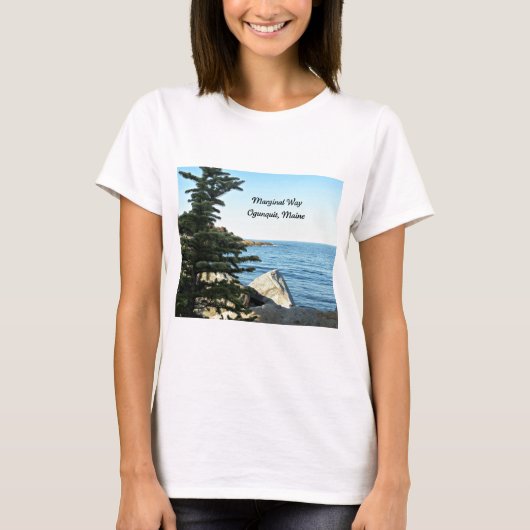 Marginal Way, Ogunquit, Maine T-shirt (Voorkant)