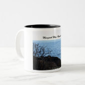 Marginal Way, Ogunquit, Maine Tweekleurige Koffiemok (Voorkant links)