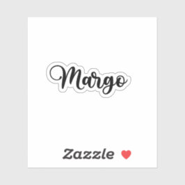 Margo Naam - Handgeschreven kalligrafie Sticker