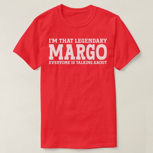 Margo Personal Name Women Girl Funny Margo T-shirt (Design voorkant)