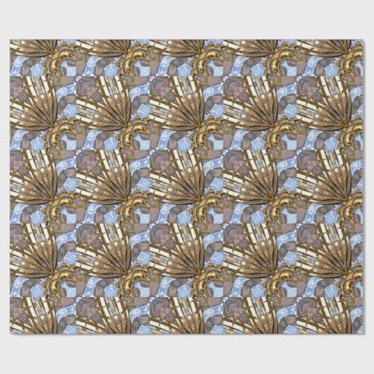 Margo Spray Modern Elegant Kerstmis Cadeaupapier (Vlak)