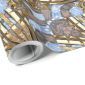 Margo Spray Modern Elegant Kerstmis Cadeaupapier (Rol Hoek)