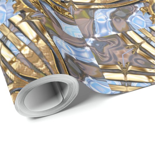 Margo Spray Modern Elegant Kerstmis Cadeaupapier (Rol Hoek)