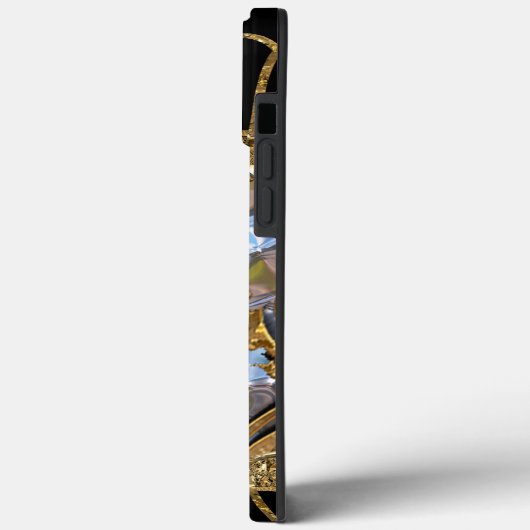 Margo Spray Unique Elegant Monogram Case-Mate iPhone Case (Achterkant / Links)