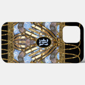 Margo Spray Unique Elegant Monogram Case-Mate iPhone Case (Achterkant (horizontaal))