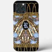 Margo Spray Unique Elegant Monogram Case-Mate iPhone Case (Achterkant)