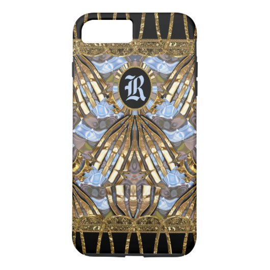 Margo Spray Unique Elegant Monogram Case-Mate iPhone Case (Achterkant)