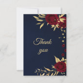 margogly goudblauw bedankkaart (Voorkant)