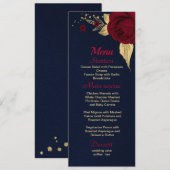 margogly goudblauw menu (Voorkant / Achterkant)