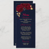 margogly goudblauw menu (Voorkant / Achterkant)