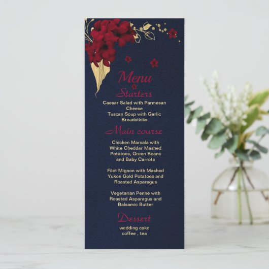 margogly goudblauw menu (Staand voorkant)