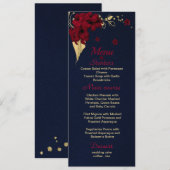 margogly goudblauw menu (Voorkant / Achterkant)