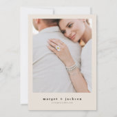 MARGOT Dusty Roos Blush Floral Foto opslaan Datum Kaart (Achterkant)