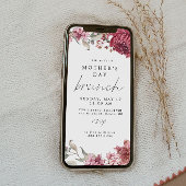 MARGOT Dusty Roos Blush Floral Moederdag Brunch Kaart