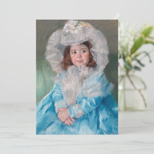 Margot in Blue | Mary Cassatt (Staand voorkant)