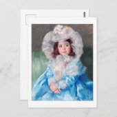 Margot in Blue, Mary Cassatt Briefkaart (Voorkant / Achterkant)