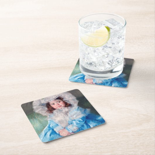 Margot in Blue, Mary Cassatt Kartonnen Onderzetters (Insitu)
