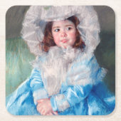 Margot in Blue, Mary Cassatt Kartonnen Onderzetters (Voorkant)
