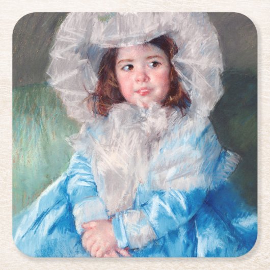 Margot in Blue, Mary Cassatt Kartonnen Onderzetters (Voorkant)