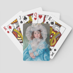 Margot in Blue   Mary Cassatt Pokerkaarten