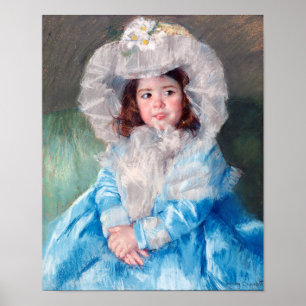 Margot in Blue, Mary Cassatt Poster
