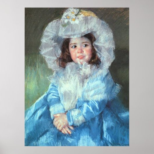 Margot in Blue, Mary Cassatt Poster (Voorkant)
