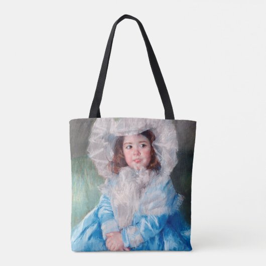 Margot in Blue, Mary Cassatt Tote Bag (Achterkant)