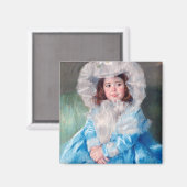 Margot in het blauw, Mary Cassatt Magneet (Voorkant / Achterkant)